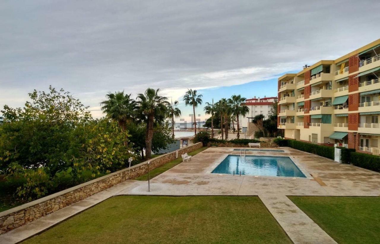 Apartamento Primera Linea de Mar con Piscina Sant Carlos de la Ràpita Exterior foto