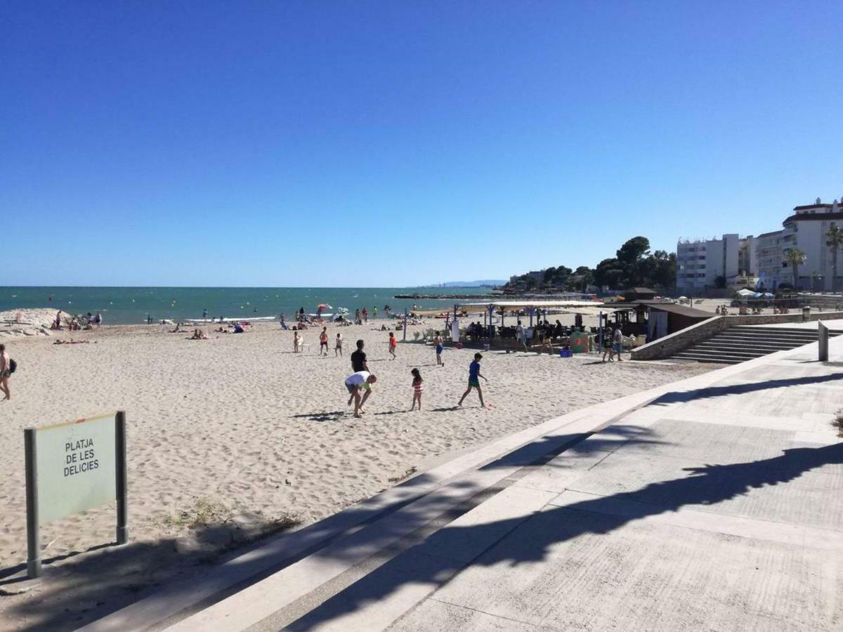 Apartamento Primera Linea de Mar con Piscina Sant Carlos de la Ràpita Exterior foto